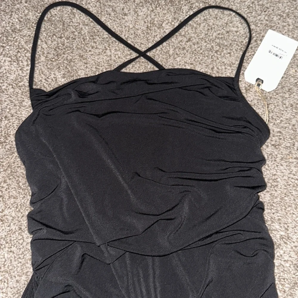 NWT Nordstroms Leith Ruched Side Button Body-Con Dress - Picture 7 of 12